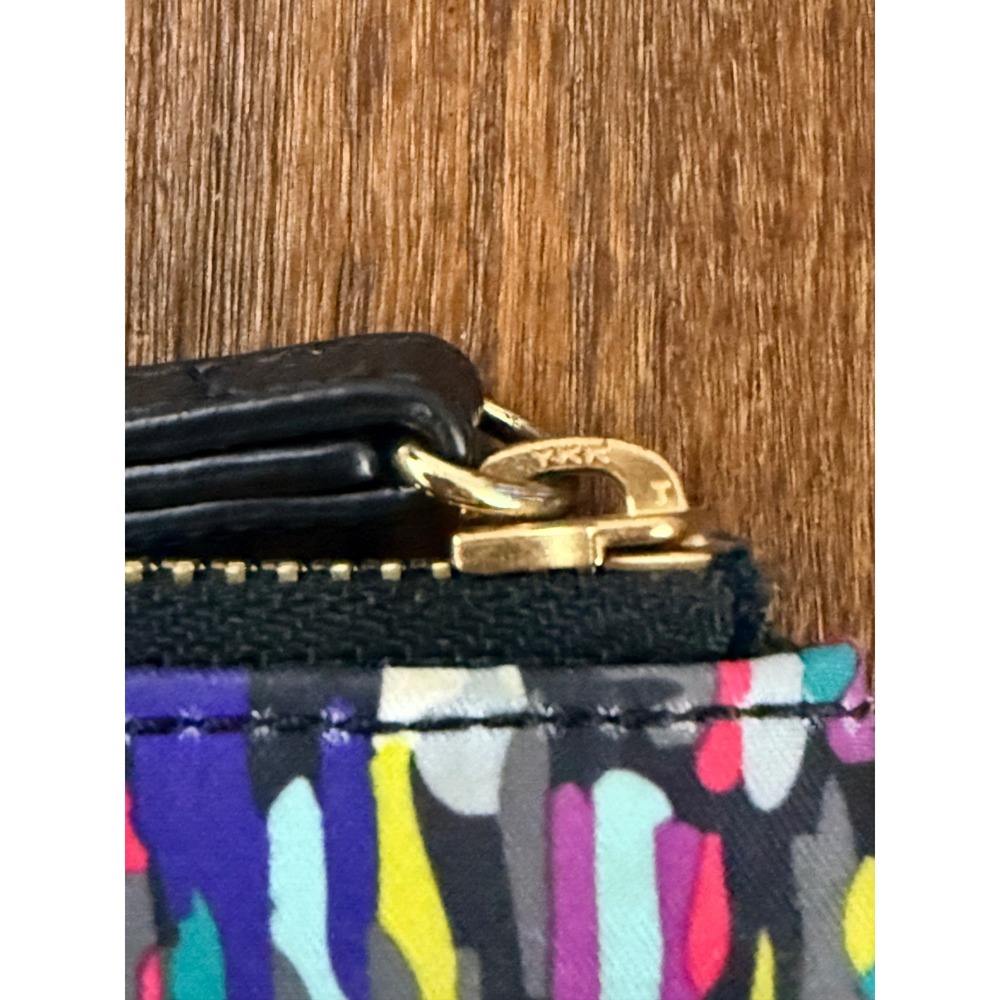 Vera Bradley Multicolor Watercolor Brushstrokes Wristlet Envelope Flap Clutch - Picture 6 of 7